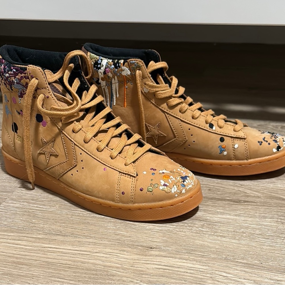 Converse Tan High-Top Sneakers